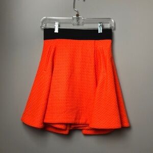 Molly mini skirt neon orange NWOT